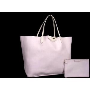 Gorgeous Givenchy Pale Pink Leather Tote Bag with Pouch Large
